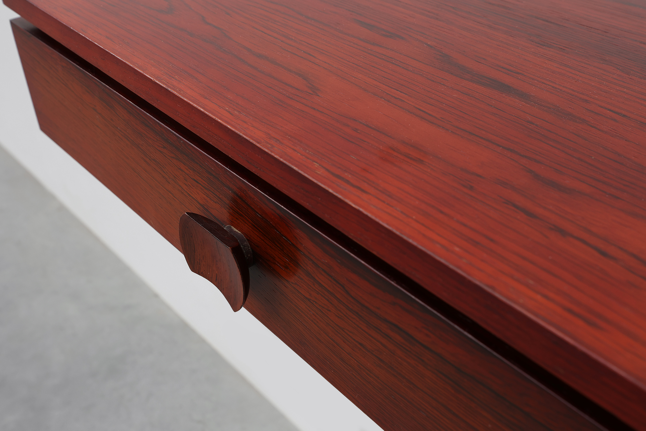 Pair of Mid-Century Modern Danish Wall-Mounted Nightstands in Walnutthumbnail
